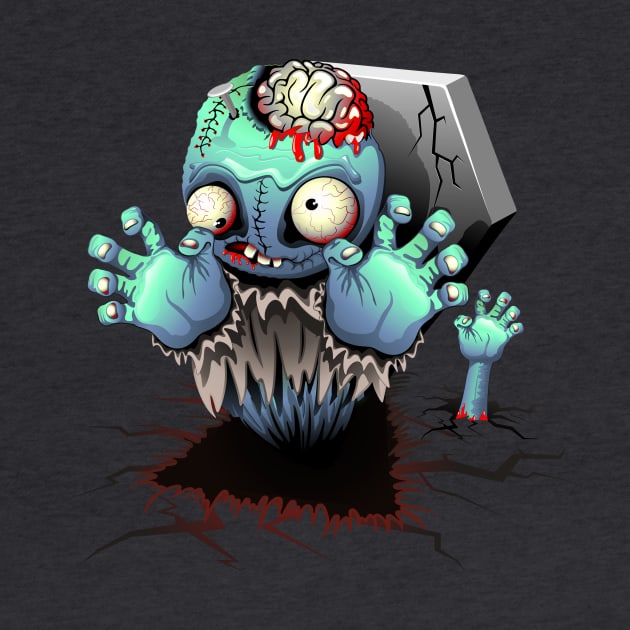 Zombie Monster Cartoon by BluedarkArt